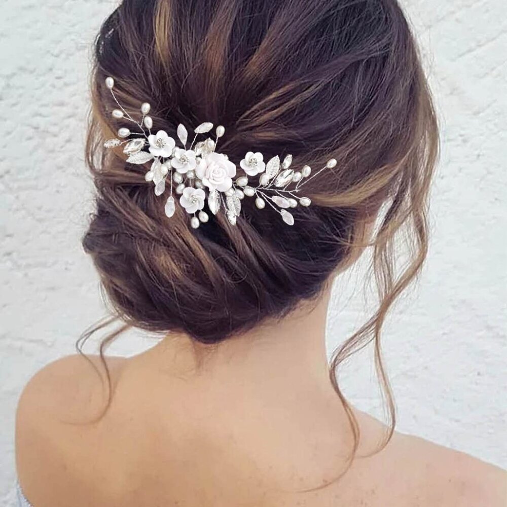 Wedding Hair Vine Pearl Bridal Hair Piece Crystal Accessory for Women- NWT